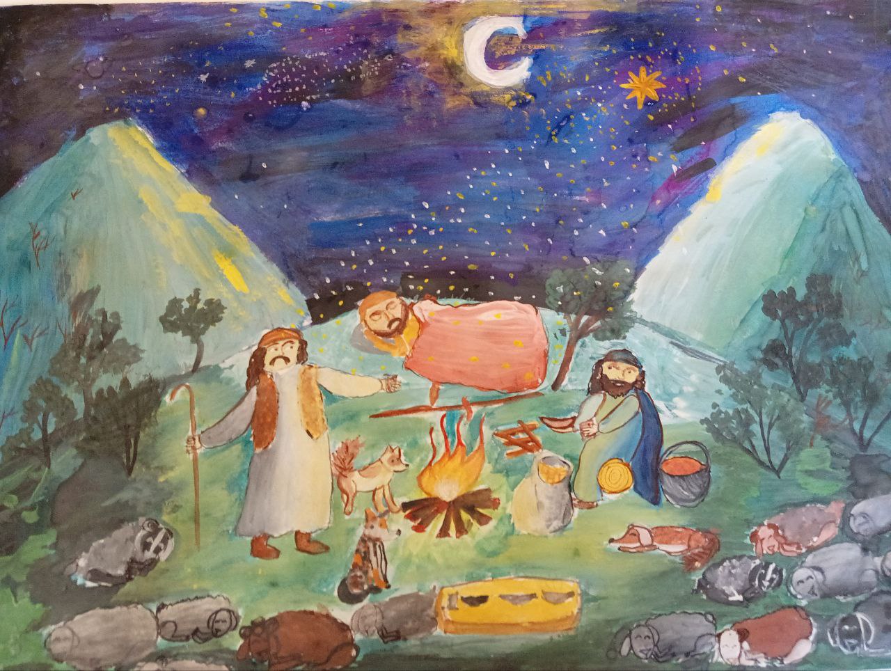 Родился Спаситель. Логоза Ксения. 9 лет
